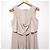 Autre Marque Diagram Satin Kleid Beige - Ansicht 3