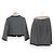 Autre Marque M'S GRACY Flower Embroidery Sequin Tweed Setup Brown Black - view 2