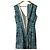 Autre Marque V-Ausschnitt Kleid Paule Ka Weiß Blau - Ansicht 5