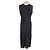 Autre Marque Durchsichtiges Karo-Rüschenkleid NATURAL BEAUTY BASIC Schwarz
