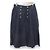 Timeless Gonna 100% Lino Chanel Blu Blu navy
