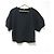 Autre Marque PLAIN PEOPLE Kurzarm Pullover mit voluminösen Ärmeln Schwarz