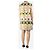 Emilio Pucci Vestido shift de jacquard de olas rosa y verde - talla UK 14 - vista 2