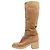 Gianvito Rossi Botas altas Camel Hynde - talla EU 38,5 Castaño