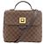 Borsa Bergamo MM Louis Vuitton Marrone Damier ebene