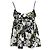 Top in cotone multicolore con stampa floreale di Prada