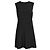 Vestido mini A-line plisado negro en poliéster Alexander Wang