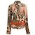Camicia button-down in seta multicolore con stampa floreale di Jean Paul Gaultier