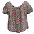 Blusa Stampata Oscar De La Renta in Cotone Multicolore - vista 3