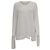 Top de manga larga Alexander Wang en modal blanco Crudo