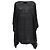 Vestido Mini Poncho de Punto Amiee en Algodón Negro de Herve Leger