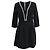Mini-Kleid mit V-Ausschnitt aus schwarzem Polyester Ba&sh