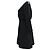 Mini-Kleid mit V-Ausschnitt aus schwarzem Polyester Ba&sh - Ansicht 2