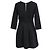 Mini-Kleid mit V-Ausschnitt aus schwarzem Polyester Ba&sh - Ansicht 3