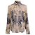 Camicia con bottoni stampata Jean Paul Gaultier in seta multicolore