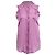 Top senza maniche in seta viola Bottega Veneta