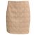 Falda mini ajustada de punto metálico beige de rayón Missoni