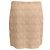 Falda mini ajustada de punto metálico beige de rayón Missoni - vista 3