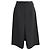 Edge Céline Celine Midi A-Linien-Rock mit vorderer Schlitze aus schwarzem Polyester