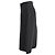 Edge Céline Celine Midi A-Linien-Rock mit vorderer Schlitze aus schwarzem Polyester - Ansicht 2