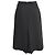 Edge Céline Celine Midi A-Linien-Rock mit vorderer Schlitze aus schwarzem Polyester - Ansicht 3