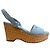 Timeless Sandali con zeppa Chanel Coco Mark Blu - vista 13