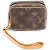 Mini Bolsa de Lona Monogram M58030 Louis Vuitton Castaño Monograma