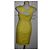 Vestido tubo Hoss Intropia de algodón amarillo lima - vista 3