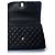 Chanel, borsa coco a manico superiore in pelle caviar nera Nero Rosso - vista 8