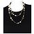 Collana classica lunga in perle d'acqua dolce nere e bianche 12P di Chanel con perline GHW Nero Bianco Gold hardware - vista 5