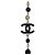 Collana classica lunga in perle d'acqua dolce nere e bianche 12P di Chanel con perline GHW Nero Bianco Gold hardware - vista 9