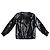 Chanel Black Satin Bomber Jacket with White Collar S/S 2021 - view 10