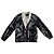 Chanel Black Satin Bomber Jacket with White Collar S/S 2021 - view 3