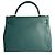 Hermès Kelly 32 Handtasche aus Taurillon Clemence Leder Malachit Grün - Ansicht 2