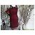 Autre Marque O.K.S. Leinenkleid Bordeaux Größe 38 - Ansicht 2