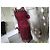 Autre Marque O.K.S. Leinenkleid Bordeaux Größe 38 - Ansicht 3