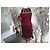 Autre Marque O.K.S. Leinenkleid Bordeaux Größe 38 - Ansicht 5