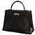 Magnifica borsa Kelly 32cm in pelle di coccodrillo nera di Hermès Nero