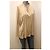 Camicia in seta Adolfo Dominguez beige e bianca Bianco - vista 4