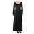 G. Kero Schwarzes Jersey-Kleid mit Rundhalsausschnitt - Größe UK 10