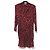 Vestido de seda con estampado de rosa Jil Sander Negro Roja