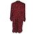 Vestido de seda con estampado de rosa Jil Sander Negro Roja - vista 2