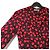 Vestido de seda con estampado de rosa Jil Sander Negro Roja - vista 3