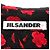 Vestido de seda con estampado de rosa Jil Sander Negro Roja - vista 6