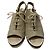 Sandali in suede con lacci Moncler Beige - vista 2