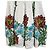 Autre Marque Blumarine Strickkleid mit Blumenstickerei Weiß - Ansicht 3