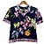 Autre Marque LEONARD FASHION Pullover mit Blumenmuster Blau Marineblau