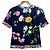 Autre Marque LEONARD FASHION Pullover mit Blumenmuster Blau Marineblau - Ansicht 2