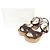 Sandali con zeppa in suede PANTHER di Jimmy Choo Marrone
