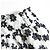 Autre Marque Falda Flare Rene Flor Bordada Negro Blanco - vista 4